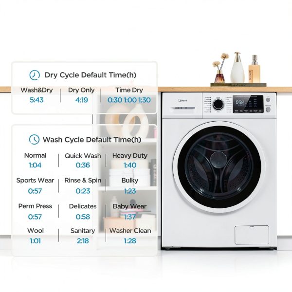 Midea 24 Inch Washer and Dryer Combo All-in-One 2.7 cu ft White-1