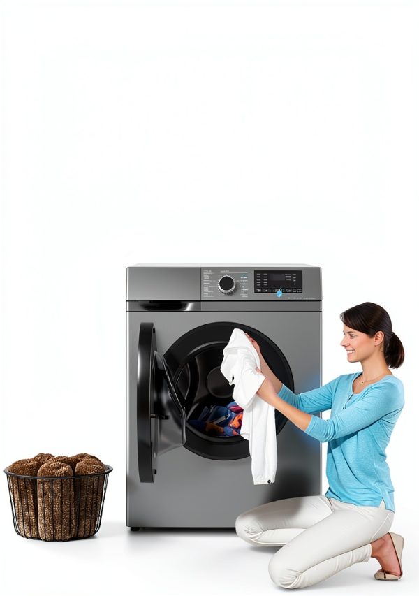 24-Inch Smart All-in-One Washer Dryer Combo, 5 cu. ft. Capacity, Wi-Fi Enabled with 14 Wash Cycles, 1400 RPM, Ventless Design, Stainless Steel Drum for Apartment RV Home-2